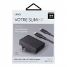 Сетевое зарядное Uniq Votre Slim Kit USB-C PD 18W + кабель USB-C/Lightning MFI