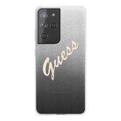 Чехол Guess Script logo Hard Gradient для Galaxy S21 Ultra, черный