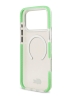 Lacoste для iPhone 17 Pro чехол ShockProof Lacquer Metal logo Hard Frosted Clear/Green (MagSafe)