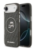 Karl Lagerfeld для iPhone Air чехол IML NFT Karl&Choup Head on logo Metal Cam Hard Black (MagSafe)
