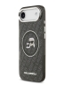 Karl Lagerfeld для iPhone Air чехол IML NFT Karl&Choup Head on logo Metal Cam Hard Black (MagSafe)