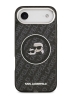 Karl Lagerfeld для iPhone Air чехол IML NFT Karl&Choup Head on logo Metal Cam Hard Black (MagSafe)