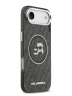 Karl Lagerfeld для iPhone Air чехол IML NFT Karl&Choup Head on logo Metal Cam Hard Black (MagSafe)
