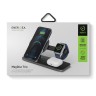 Беспроводная зарядка EnergEA MagDisc Trio 3-в-1, черная (magsafe)