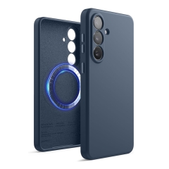 Elago для Galaxy S26 чехол Magnetic Silicone Jean Indigo (MagSafe)