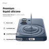 Elago для Galaxy S26 чехол Magnetic Silicone Jean Indigo (MagSafe)