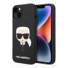Чехол Lagerfeld Liquid silicone Karl's Head для iPhone 14 Plus, черный