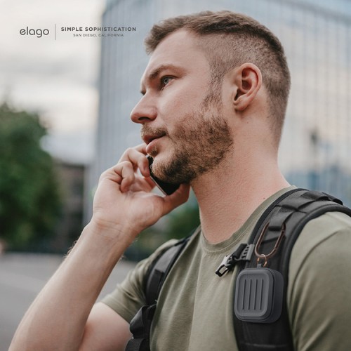 Чехол Elago Armor Silicone hang case для AirPods 3 (2021), серый