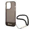 Чехол Guess Translucent Electoplated camera Hard +hand Strap для iPhone 14 Pro Max, черный