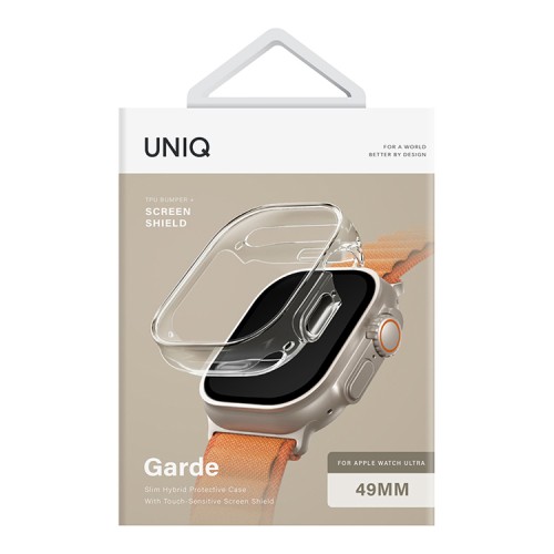 Чехол Uniq Garde для Apple Watch Ultra 49 мм, прозрачный
