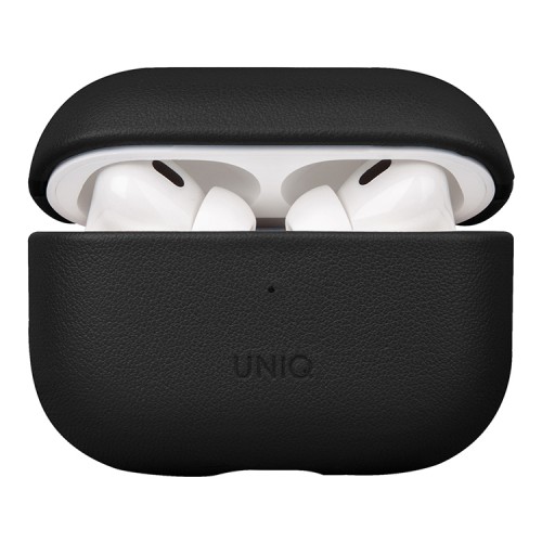 Чехол Uniq Terra Genuine Leather with handstrap для AirPods Pro 2, черный