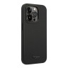 Кожаный чехол TUMI Leather Ballistic Hard для iPhone 14 Pro, черный (MagSafe)
