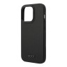 Кожаный чехол TUMI Leather Ballistic Hard для iPhone 14 Pro, черный (MagSafe)