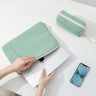 Папка Tomtoc TheHer Jelly Laptop Sleeve Kit 2-in-1 A23 для Macbook Pro/Air 14-13", Turquoise