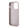 Чехол Guess PU 4G Stripes Hard для iPhone 14 Pro, розовый (MagSafe)