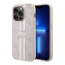 Чехол Guess PU 4G Stripes Hard для iPhone 14 Pro, розовый (MagSafe)