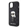 Чехол Lagerfeld PU Saffiano Monogram NFT Karl Ikonik Hard для iPhone 13, черный