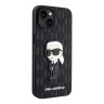 Чехол Lagerfeld PU Saffiano Monogram NFT Karl Ikonik Hard для iPhone 13, черный