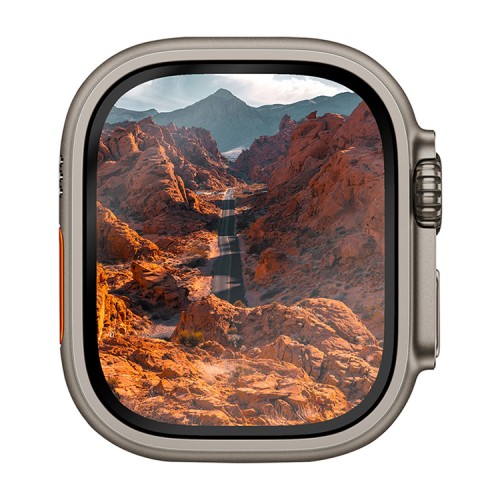 Uniq стекло для Apple Watch Ultra 49 mm OPTIX Vivid (true colors) Clear/Black (+installer)