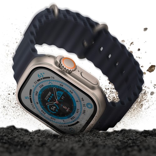 Uniq стекло для Apple Watch Ultra 49 mm OPTIX Vivid (true colors) Clear/Black (+installer)