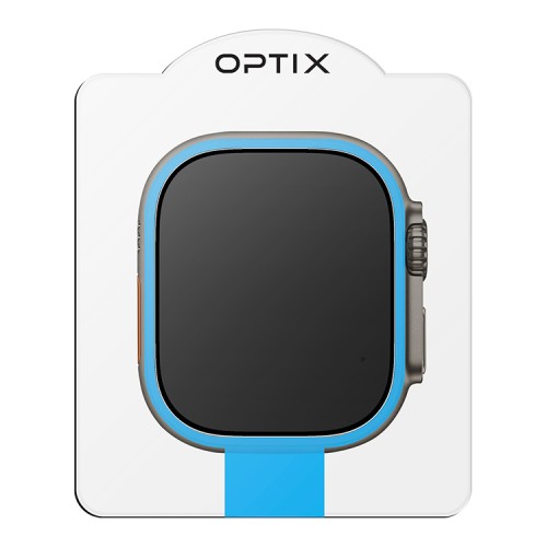 Uniq стекло для Apple Watch Ultra 49 mm OPTIX Vivid (true colors) Clear/Black (+installer)