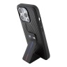 BMW для iPhone 15 Pro чехол GripStand M-Collection PU Carbon eff Tricolor Hard Black