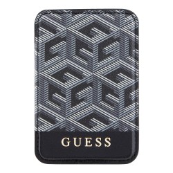 (Уценка) Guess MagSafe картхолдер PU-кожа G CUBE with metal logo Black