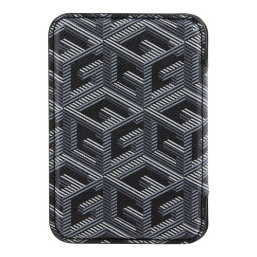 (Уценка) Guess MagSafe картхолдер PU-кожа G CUBE with metal logo Black