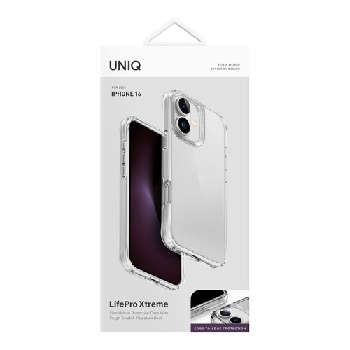 Uniq для iPhone 16 чехол Lifepro Xtreme Clear