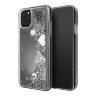 Чехол Guess Glitter Hard Hearts  для iPhone 11 Pro Max, серебристый