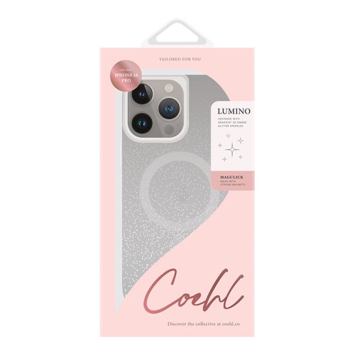 Uniq для iPhone 16 Pro чехол COEHL Lumino Sparkling Silver (MagSafe)