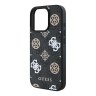 Guess для iPhone 16 Pro чехол PU кожа 4G Colored Peony Black (MagSafe)
