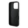 Guess для iPhone 16 Pro чехол PU кожа 4G Colored Peony Black (MagSafe)