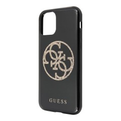 Чехол Guess 4G Circle Logo Hard TPU для iPhone 11 Pro Max, черный