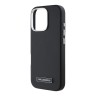 Karl Lagerfeld для iPhone 16 Pro Max чехол PU-кожа Grained Full Wrapped черный (MagSafe)