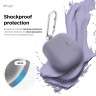 Elago для Galaxy Buds 3/3 Pro чехол Silicone Hang case Lavender Grey