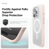 Elago для iPhone 16 Pro чехол HYBRID (pc/tpu) Soft Feeling Clear/Lovely Pink (MagSafe)