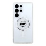 Karl Lagerfeld для Galaxy S25 Ultra чехол PC/TPU NFT Choupette Head Metal camera Hard White (MagSafe)