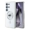 Karl Lagerfeld для Galaxy S25 Ultra чехол PC/TPU NFT Choupette Head Metal camera Hard White (MagSafe)