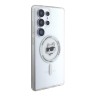 Karl Lagerfeld для Galaxy S25 Ultra чехол PC/TPU NFT Choupette Head Metal camera Hard White (MagSafe)