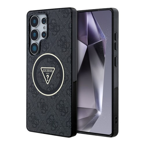 Guess для Galaxy S25 Ultra чехол PC/TPU 4G Glitter Metal Camera Hard Black (MagSafe)