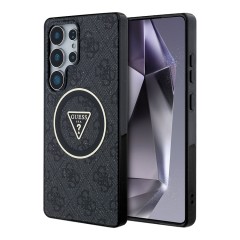 Guess для Galaxy S25 Ultra чехол PC/TPU 4G Glitter Metal Camera Hard Black (MagSafe)