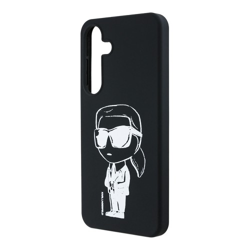Karl Lagerfeld для Galaxy S25+ чехол Liquid Silicone NFT Graffiti Karl Ikonik Hard Black (MagSafe)