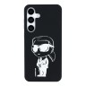 Karl Lagerfeld для Galaxy S25+ чехол Liquid Silicone NFT Graffiti Karl Ikonik Hard Black (MagSafe)