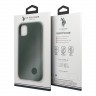 Чехол U.S. Polo Assn. Liquid Silicone Vertical Logo Hard для iPhone 11 Pro, зеленый