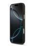 Guess для iPhone 17 Pro чехол PU 4G Stripe Classic metal logo Gold camera Hard Black (MagSafe)