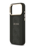 Guess для iPhone 17 Pro чехол PU 4G Stripe Classic metal logo Gold camera Hard Black (MagSafe)