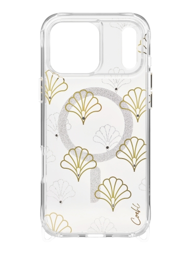 Uniq для iPhone 17 Pro Max чехол COEHL IML Maree Sparkling Silver (MagSafe)