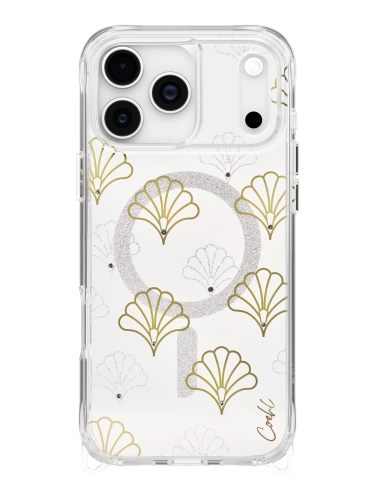 Uniq для iPhone 17 Pro Max чехол COEHL IML Maree Sparkling Silver (MagSafe)