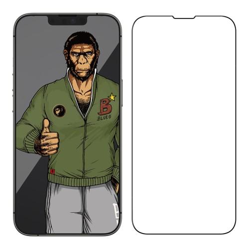 Защитное стекло BLUEO Silk Full Cover Narrow для iPhone 13 Pro Max/14+, тонкая рамка